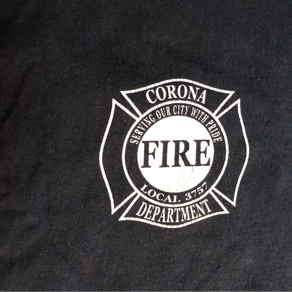 Coron Fire Department Tee Navy sz m - Picture 5 of 6